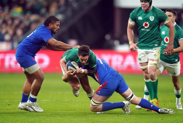Joey Carbery kicked nine points during Ireland's defeat to France