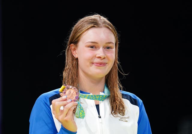 Katie Shanahan was one of three Scottish bronze medallists in the pool (David Davies/PA)