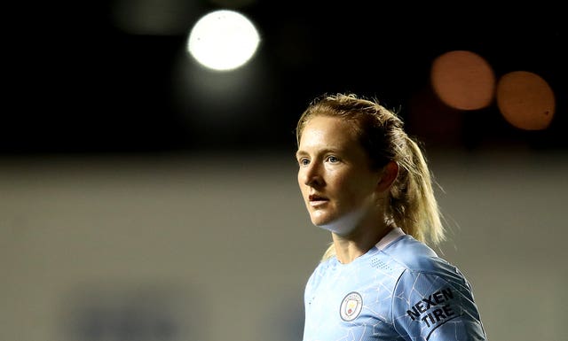 American World Cup winners Sam Mewis (pictured) and Rose Lavelle joined City in August (Martin Rickett/PA).
