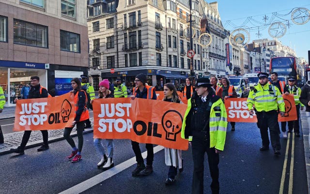 A Just Stop Oil protest