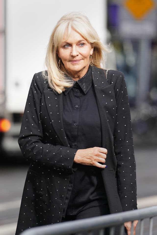 RTE presenter Miriam O’Callaghan arrives for a service at Mansion House in Dublin to celebrate the life of former RTE correspondent Charlie Bird