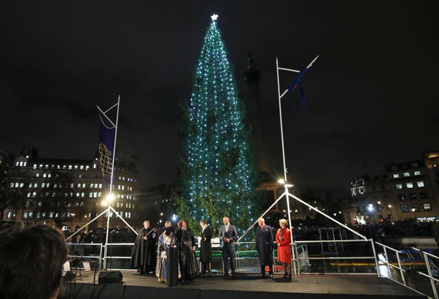 Trafalgar Square Christmas lights