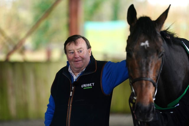 Nicky Henderson with Constitution Hill 