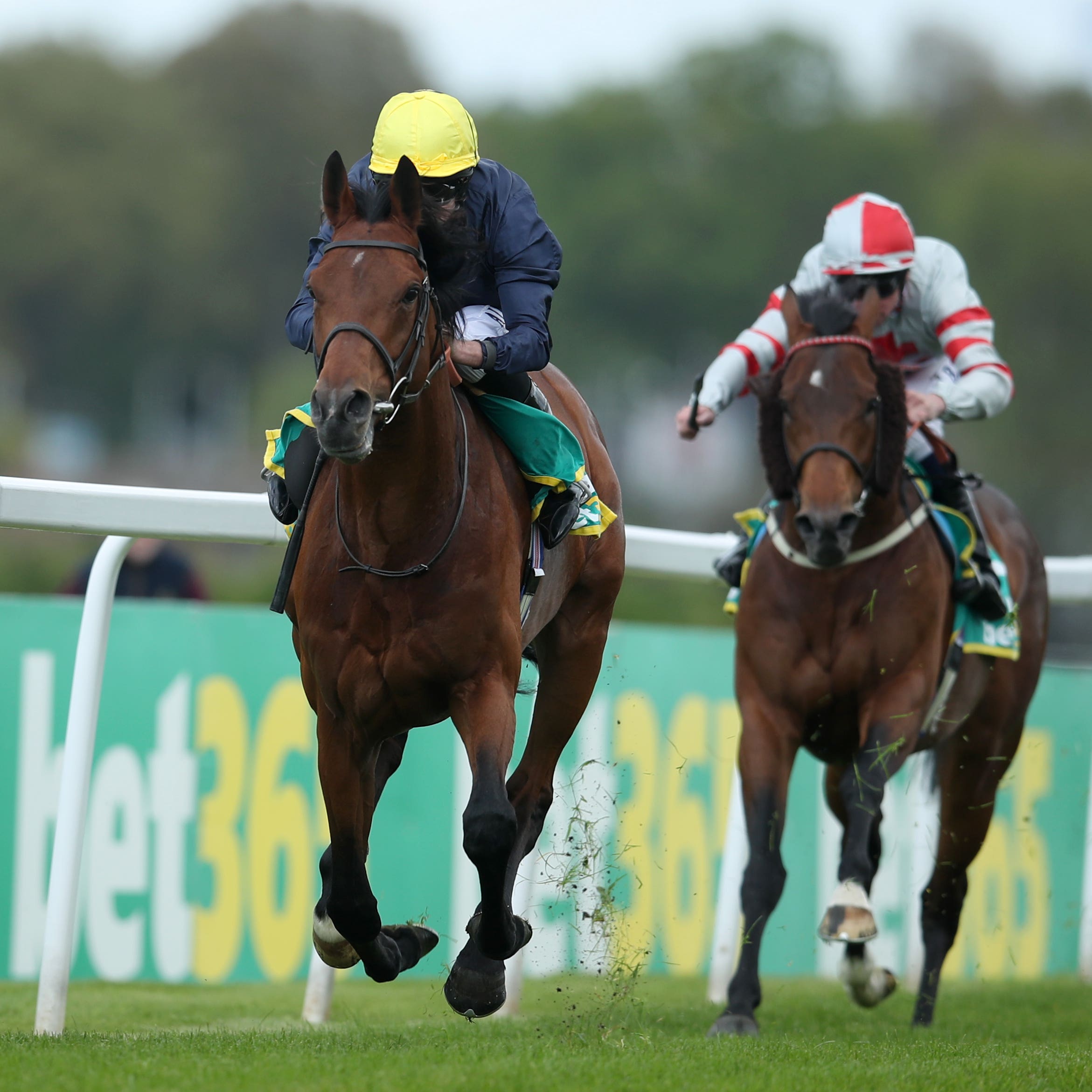 Crystal Ocean was an easy winner of the Gordon Richards Stakes