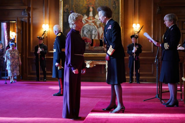 Sally Magnusson and the Princess Royal