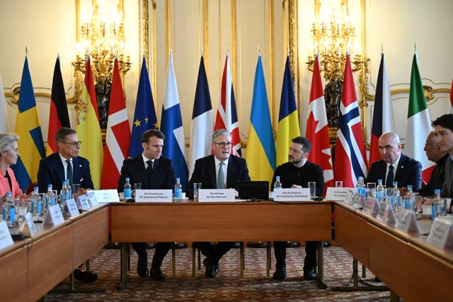 Sir Keir Starmer at a table with world leaders