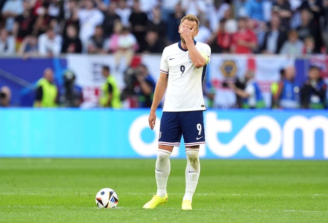 England’s Harry Kane looks dejected after Switzerland’s Breel Embolo (not pictured) scores for Switzerland