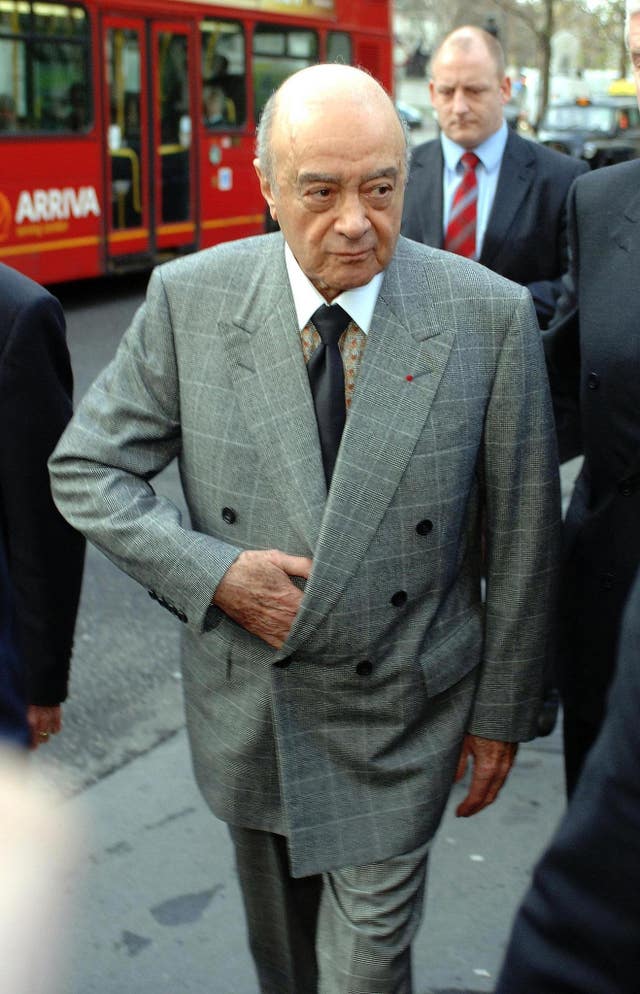 Fayed News Al-Fayed survivors complain to watchdog about Met Police’s handling of ...