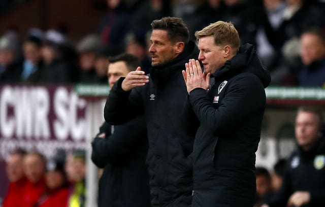 Eddie Howe, right, and Jason Tindall were long-term colleagues