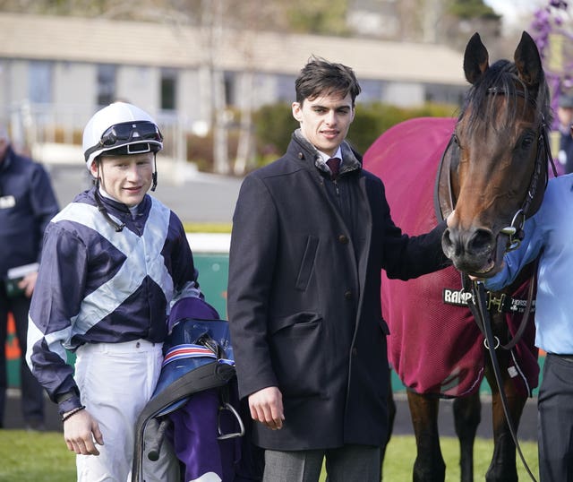 Donnacha O’Brien (centre) seeks Group One glory with Piz Badile 