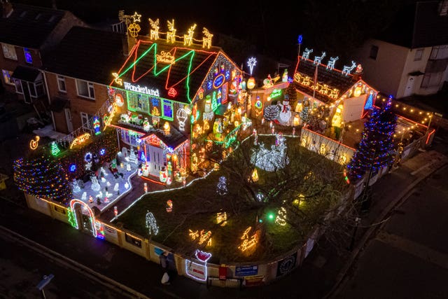 The house has been decorated since 1994 (Ben Birchall/PA)