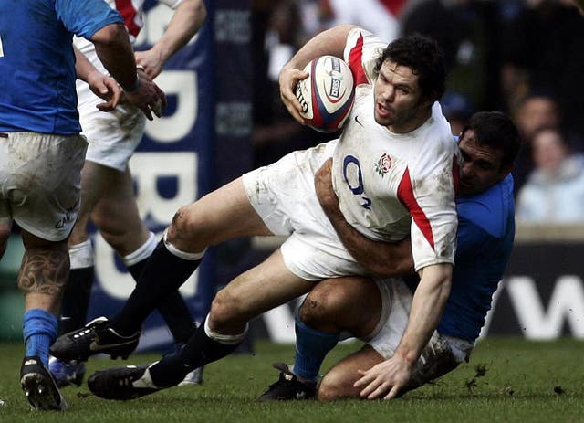 Andy Farrell in action for England 