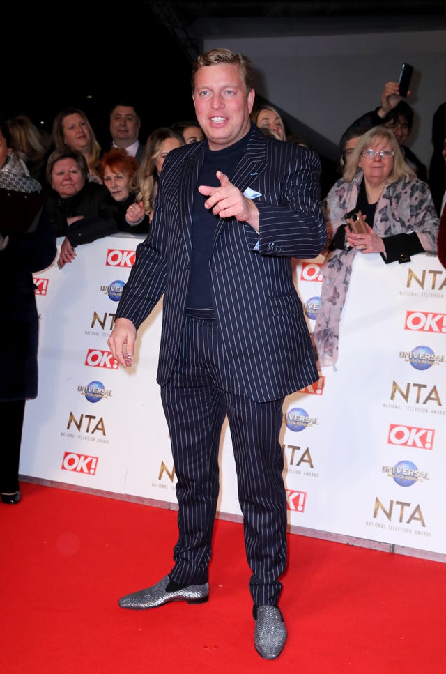 Thomas Skinner attending the National Television Awards 2020 