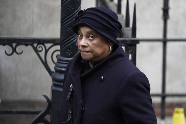 Baroness Doreen Lawrence arriving at the Royal Courts Of Justice on Monday