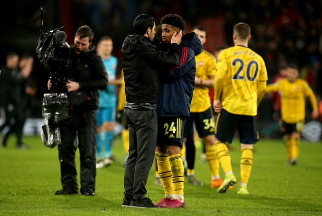 Mikel Arteta and Reiss Nelson will continue to work together at Arsenal