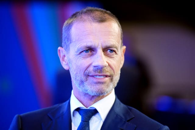 UEFA president Aleksander Ceferin pictured at a Euro 2028 launch event in London in November 2025