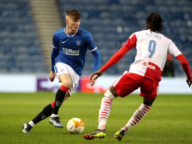 Rangers' Nathan Patterson (left) is free to face Cove Rangers