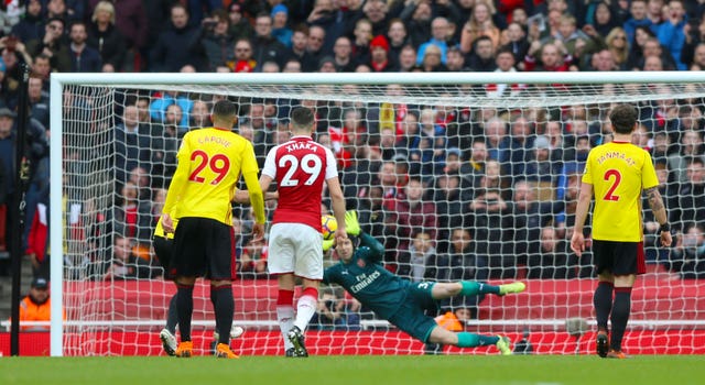 Deeney saw his penalty saved by Cech as Watford left the Emirates Stadium empty-handed.