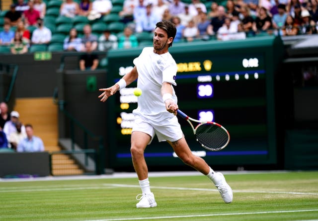 The Cameron Norrie forehand proved a formidable weapon in his last-16 win