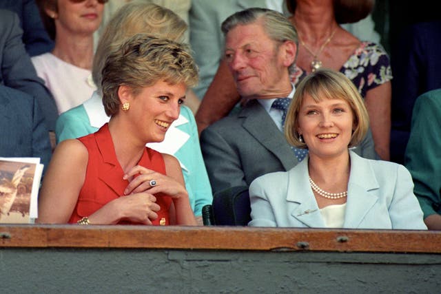 Diana with Julia Samuel 