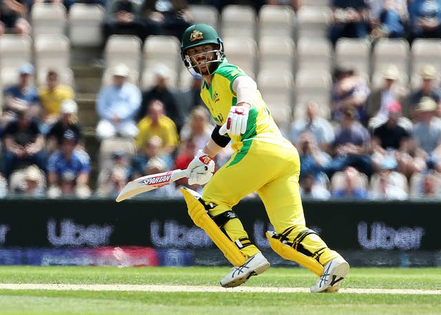 David Warner faces a fitness test before Australia's first World Cup game