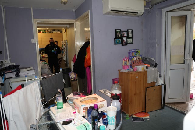 Kaylea's bedroom was left in a squalid condition (Dyfed-Powys Police/PA)