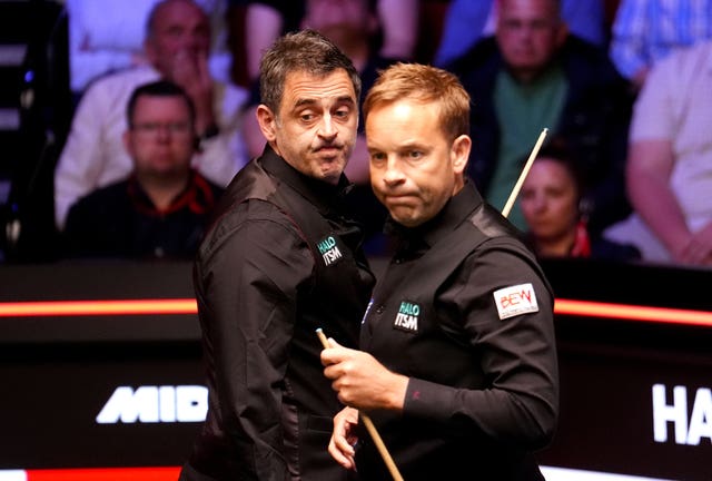 Ronnie O’Sullivan and Ali Carter have previously clashed