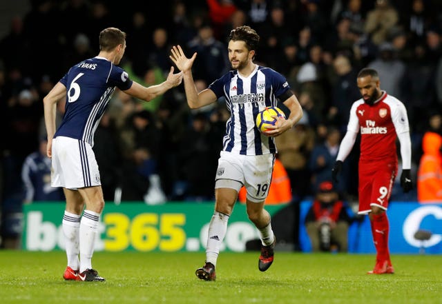 Jay Rodriguez celebrates his equaliser