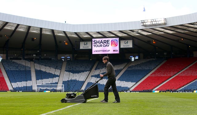 The Hampden pitch is set to be tested