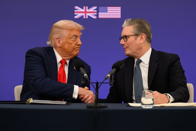 Donald Trump and Sir Keir Starmer