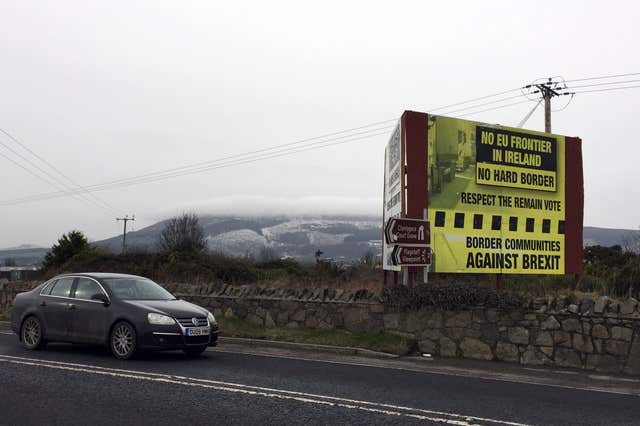 The Irish border near Newry, Co Down (David Young)