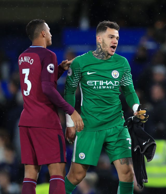 Ederson, right, and Danilo