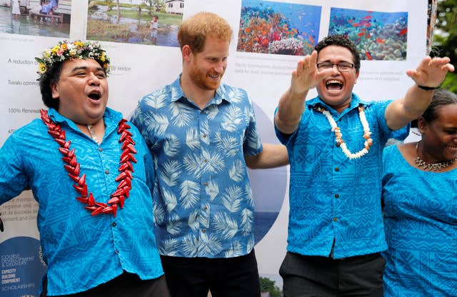 Harry was given a warm welcome to the University of the South Pacific