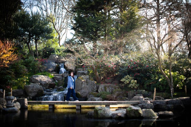 Walking through the Kyoto Garden in Holland Park, west London