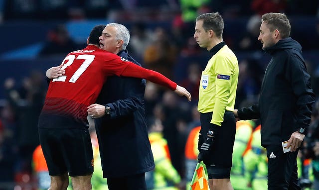 Marouane Fellaini (left) was a key man under former manager Jose Mourinho