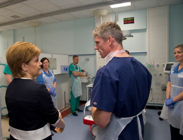 Nicola Sturgeon visit to Ninewells Hospital