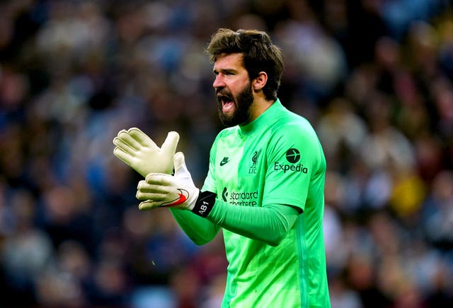 Liverpool goalkeeper Alisson Becker has been ruled out this weekend through injury