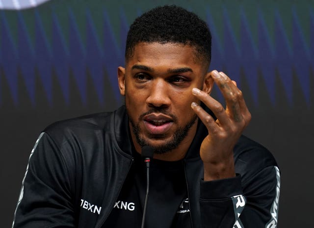 Anthony Joshua, pictured, was comprehensively outpointed by Oleksandr Usyk last September (Nick Potts/PA)