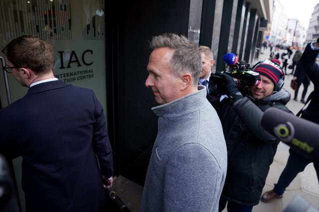 The ECB's lawyer said the alleged remark by Michael Vaughan in 2009 was 