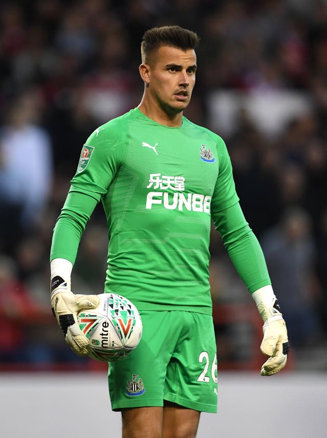 Newcastle United goalkeeper Karl Darlow