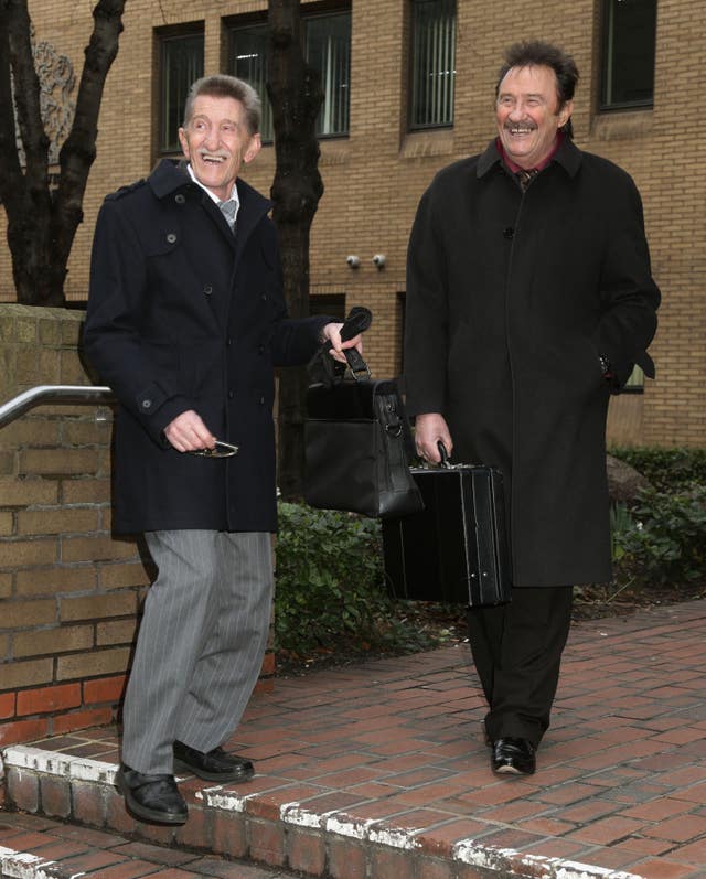 The Chuckle Brothers, Barry (left) and Paul Elliott