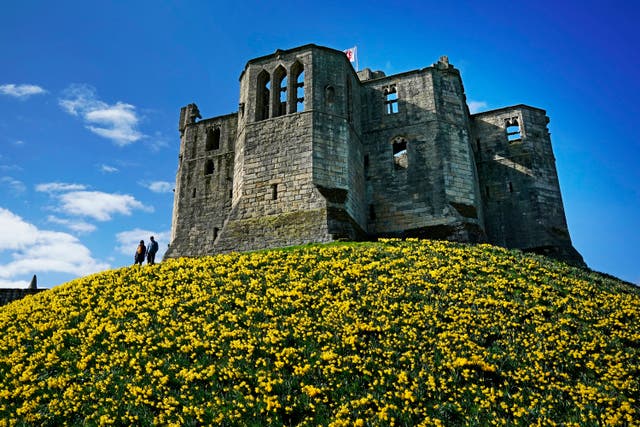 Warkworth Castle in Northumberland 