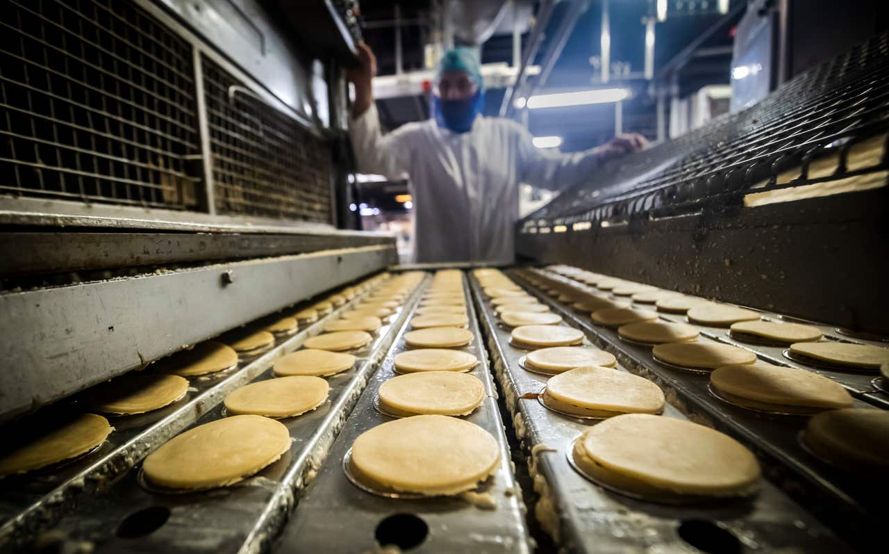 In Video Inside the factory that makes 720 mince pies a minute