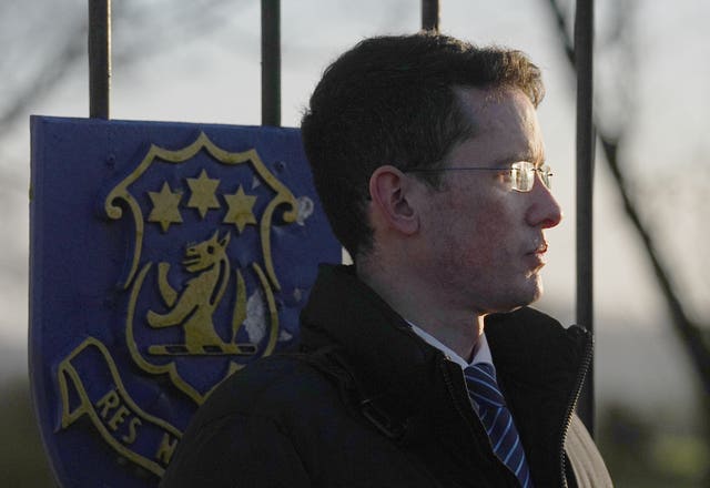 Enoch Burke outside Wilson’s Hospital School in Co Westmeath
