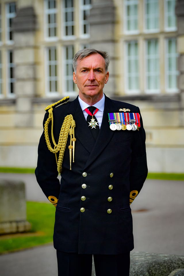 First Sea Lord and Chief of the Naval Staff, Admiral Tony Radakin (Ben Birchall/PA)