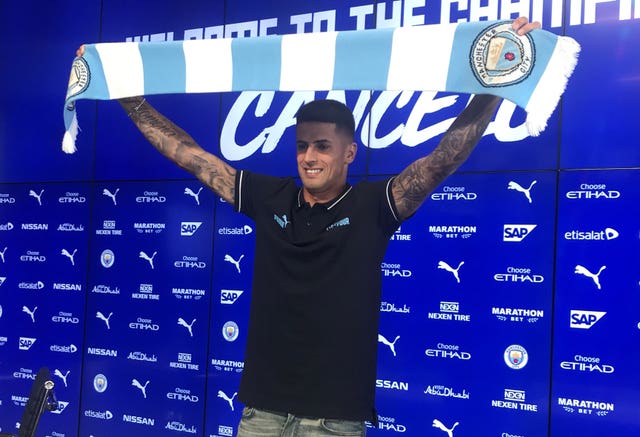 Defender Cancelo is City's third signing of the summer 
