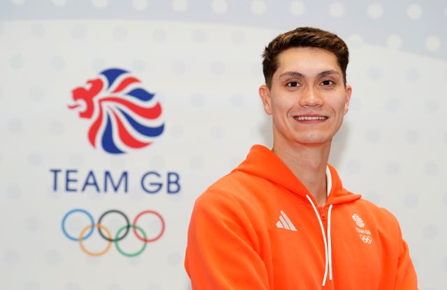 Jack McMillan during a Team GB kit session