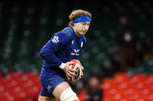 Scotland's Jamie Ritchie during a team run