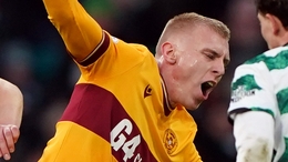 Mika Biereth earned Motherwell a late point (Andrew Milligan/PA)
