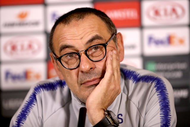 Sarri was in charge for just one year at Stamford Bridge